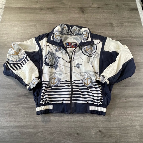 ny to la Jackets & Blazers - Vintage NY To LA Rowboat Structured Wind Breaker - M